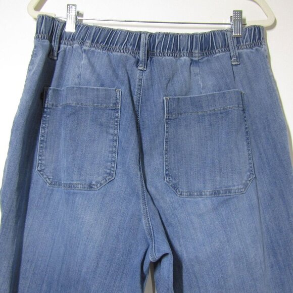 JUDY BLUE Jeans 16W Elastic Waist High Rise Cargo Tapered Medium Wash  JB88496 - Picture 5 of 10